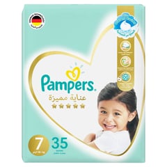 Pampers Premium Care Diapers Size (7) +18 Kg 35 Diapers