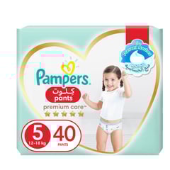 Pampers Premium Care Pants Size (5) 12-18kg 40 pants