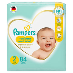 PAMPERS PREMIUM CARE SIZE (2) SMALL 3-8 KG 84 DIAPERS