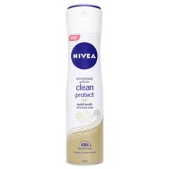 NIVEA Clean Protect with Pure Alum Antiperspirant for Women Spray 150ml