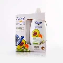 DOVE BODY WASH INVIGORATING 250ml +KIT