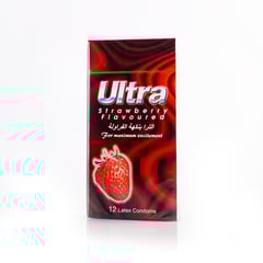 ULTRA CONDOM STRAWBERRY 12 PIECES