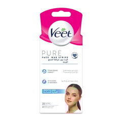 Veet Pure, Hair Removal, Face Wax Strips- 20 Pcs