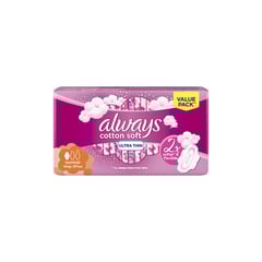 ALWAYS ULTRA COTTON SOFT NORMAL WITH WINGS 20 PADS