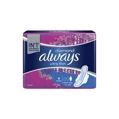 ALWAYS DIAMOND ULTRA THIN EXTRA LONG 6 PADS