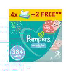 Pampers Complete Clean Baby 384 wipes