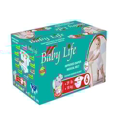 Baby life diaper box no-6 x-large 64 diapers