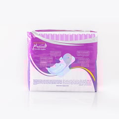 fam feminine napkins 30 pieces trifold with wings super