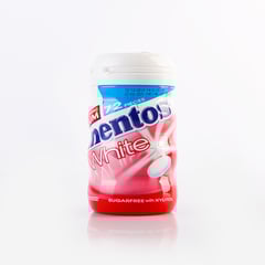 MENTOS WHITE GUM BOTTLE STRAWBERRY 72 PIECES