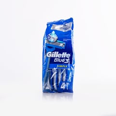 GILLETTE BLUE SIMPLE-3 4 RAZORS