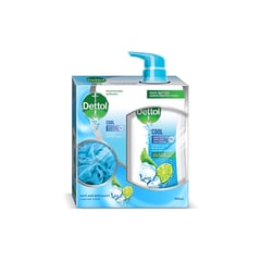 DETTOL SHOWER GEL COOL+PUF 500ML