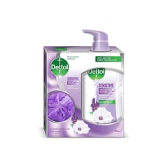 DETTOL SHOWER GEL SENSITIVE + PUF