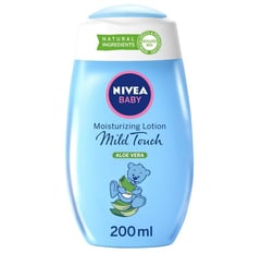 NIVEA Baby Mild Touch Moisturizing Lotion, Aloe Vera, 200ml
