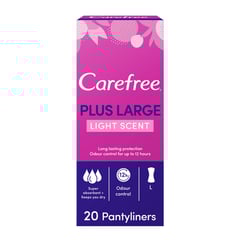 CAREFREE Panty LinersPlus Large Light Scent Pack of 20