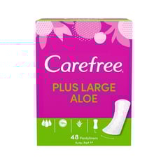 CAREFREE FEMININE NAPKINS ALOE LARGE 48 PIECES