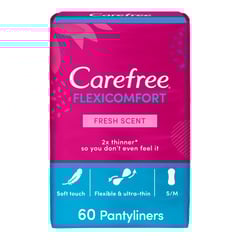 CAREFREE Panty Liners FlexiComfort Fresh Scent Pack of 60