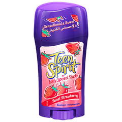 Lady Speed Stick, Teen Spirit, Anitperspirant Deodorant, Sweet Strawberry, 65 gram