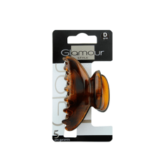 Glamour Hair clips Big Size Brown