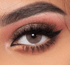  لينس مي عدسات لاصقة تجميلية لمدة 6 أشهر لون ماربل بني رمادي رخامي