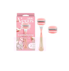 Gillette Venus Spa Breeze women's razor, 2 count, Pink/White
