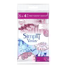 Gillette Venus Disposable For Women 3 blades 8+4 Pieces