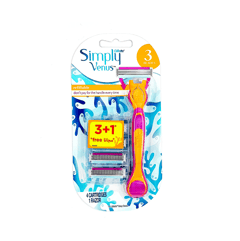 Gillette Venus Razor Simply Disposable + 4 Blades