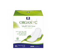 ORGANYC COTTON SANITARY PADS HEAVY FLOW10 PC