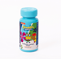 SpongeBob Nickelodeon Vitamin D Orange & Pineapple 60 Chewables