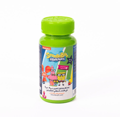 SpongeBob Nickelodeon Brain Formula Orange & Pineapple 60 Chewables