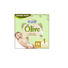 Baby Joy Olive Oil Size 1 Newborn Up to 4 kg Saving Pack 14 Diapers