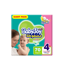 Baby Joy Size (4+) Giant Pack 70 Diapers