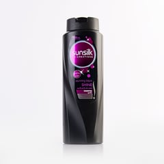 صانسيلك شامبو لمعان الشعر الاسود 700مل