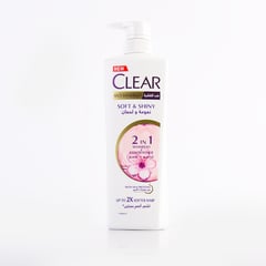 CLEAR SHAMPOO 2X1 SOFT & SHINY 700ml