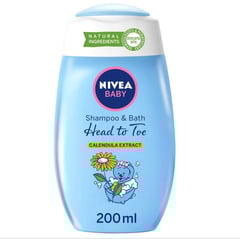 NIVEA Baby Head To Toe Shampoo & Bath, Calendula Extract, 500ml