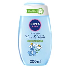 NIVEA Baby Pure & Mild Shampoo, Camomile Extract, 200ml
