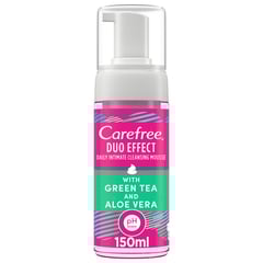 CAREFREE Intimate Cleansing Mousse Green Tea and Aloe Vera 150ml