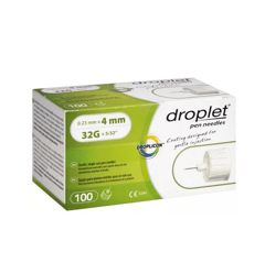 Droplet insulin pen needles 32G 4 mm 100 needles